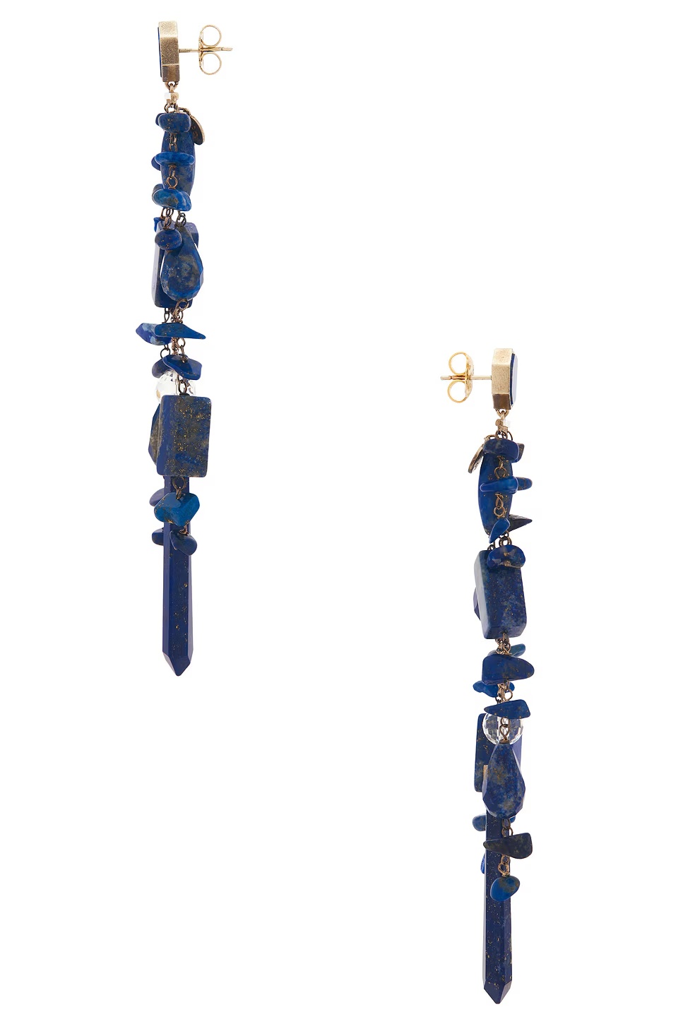 Chandelier Earrings Grey & Blue