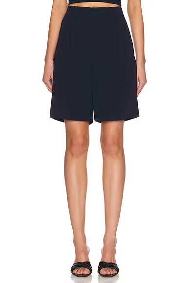 Minetta Pleated Short Icon Navy