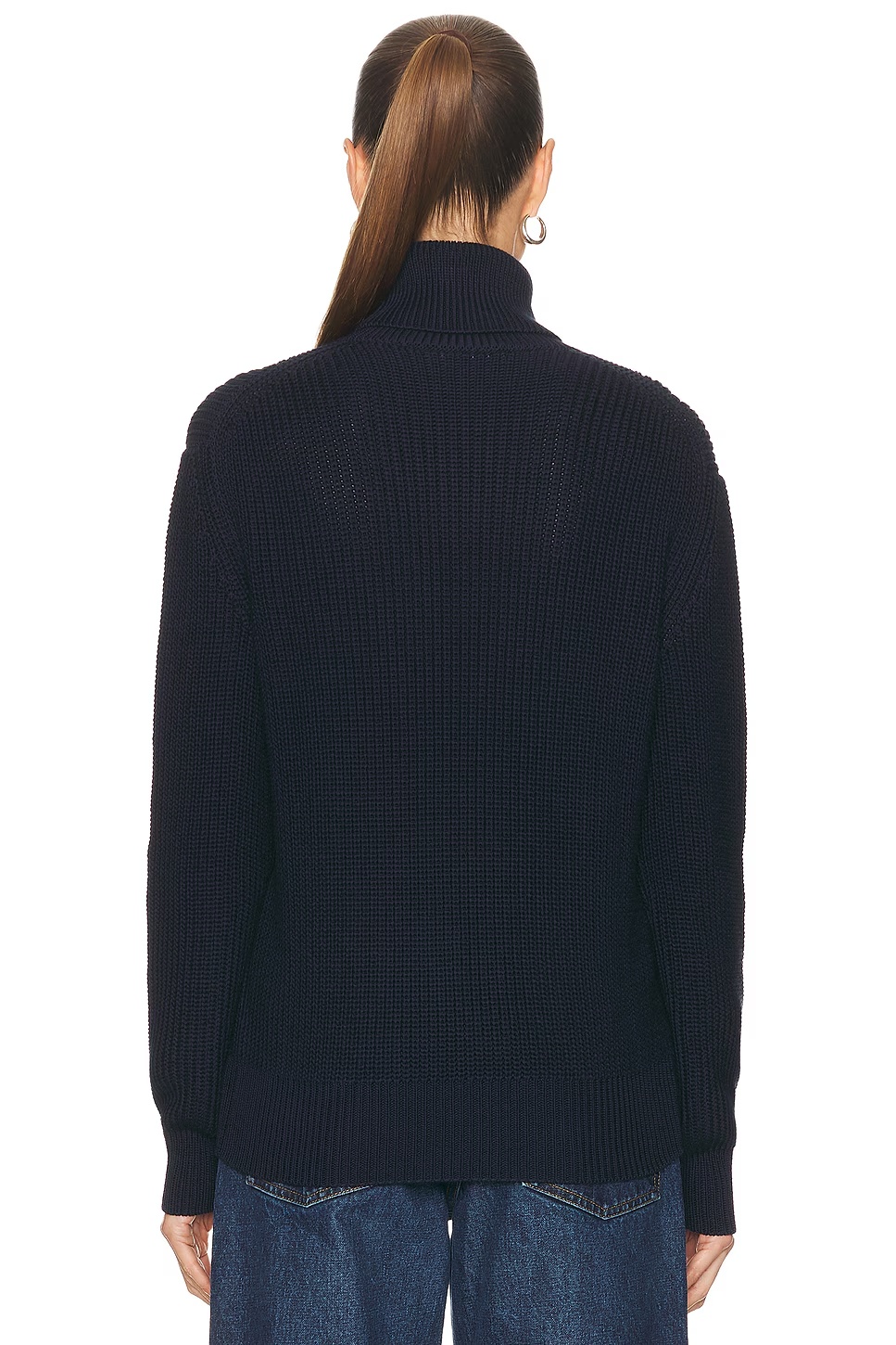Turtleneck Sweater Icon Navy & Racing Yellow