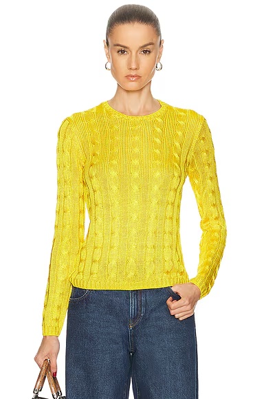 Long Sleeve Sweater Racing Yellow