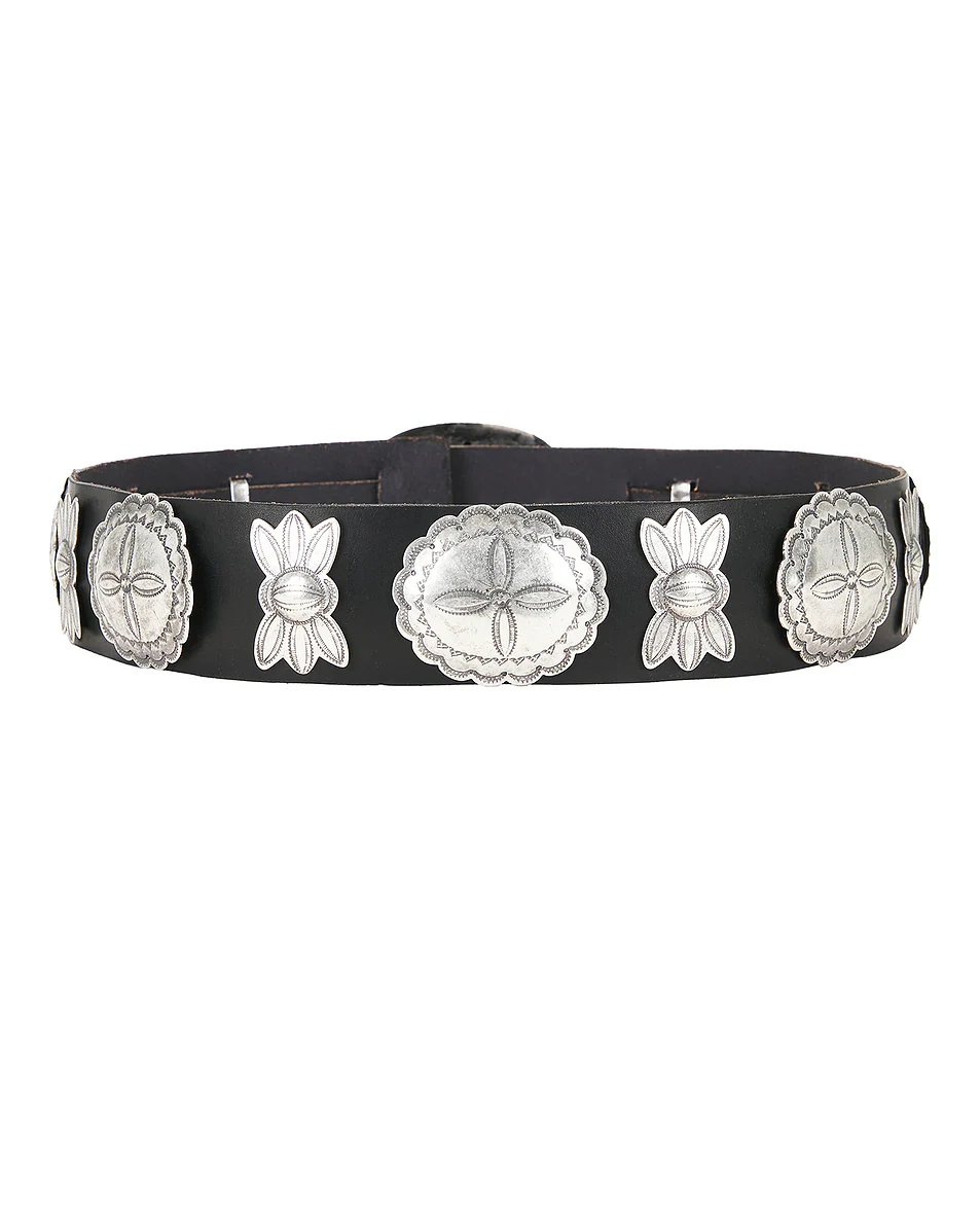 Cast Concho Belt Black