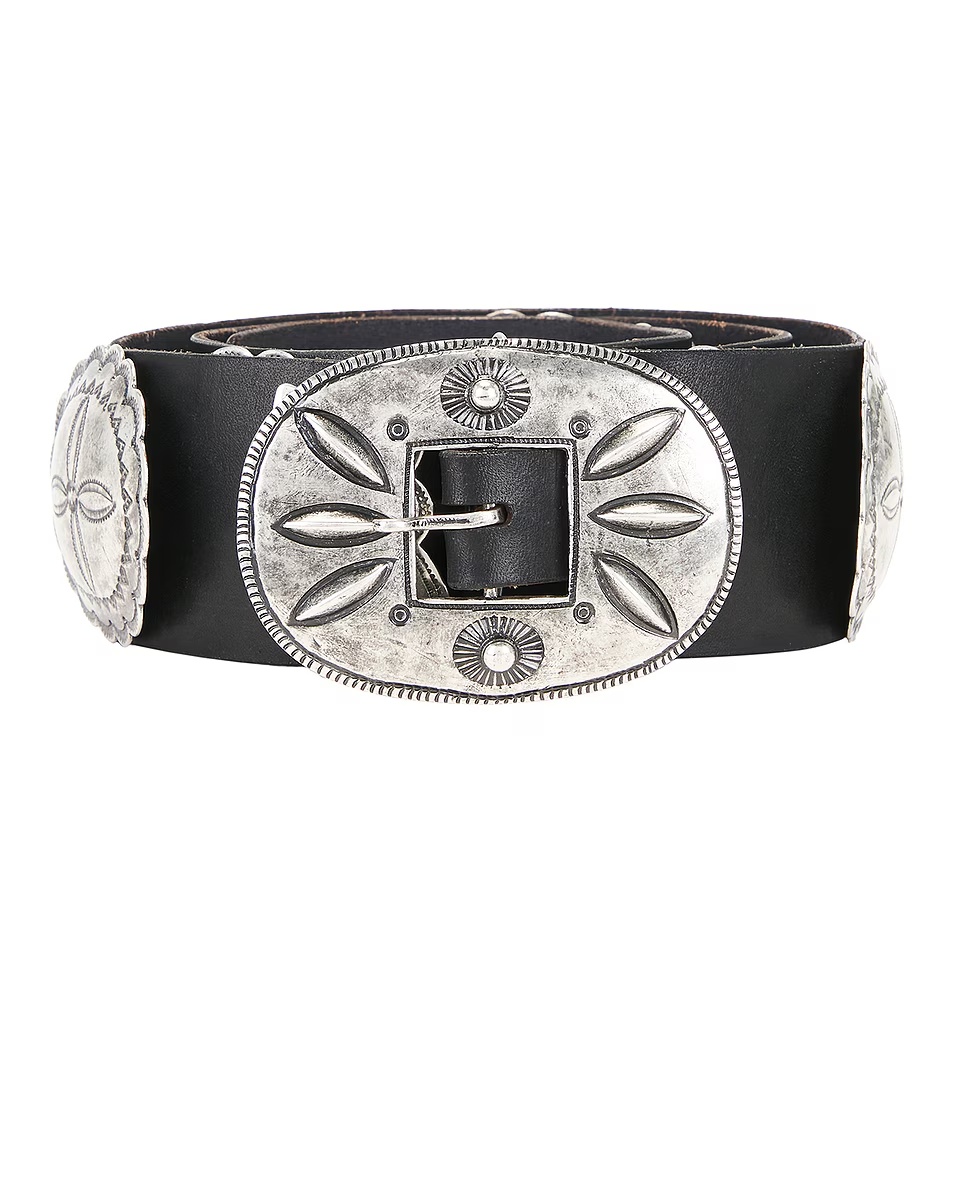 Cast Concho Belt Black