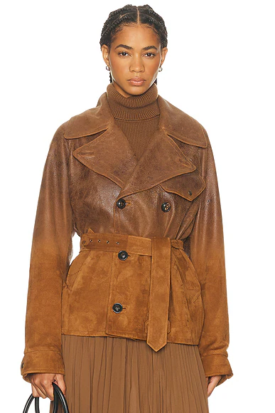 Eldrigde Moto Jacket Distressed Brown