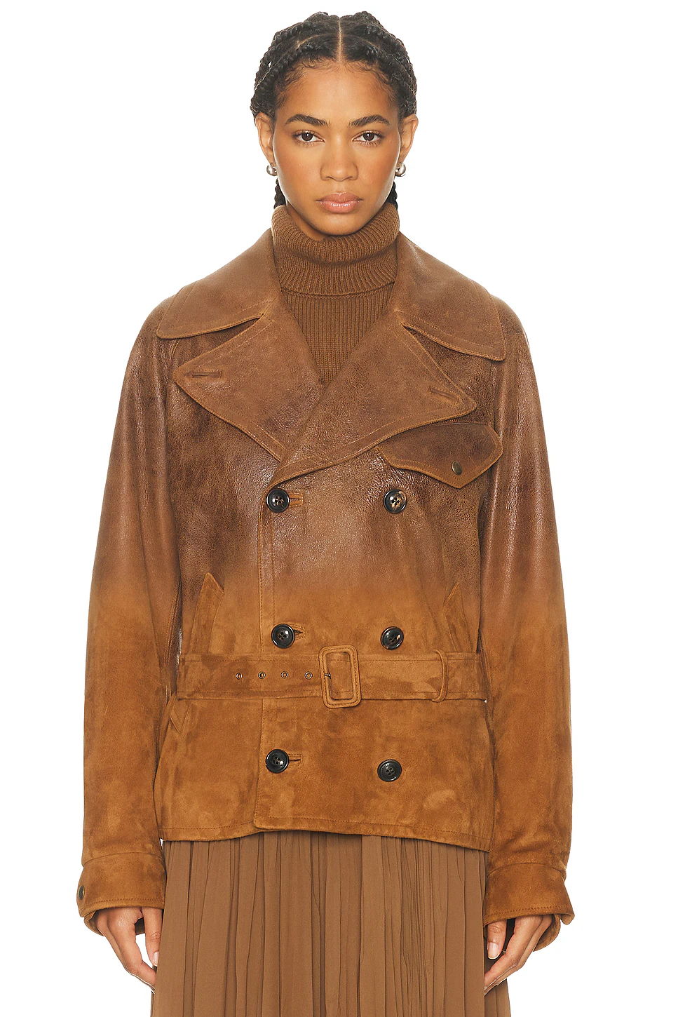Eldrigde Moto Jacket Distressed Brown