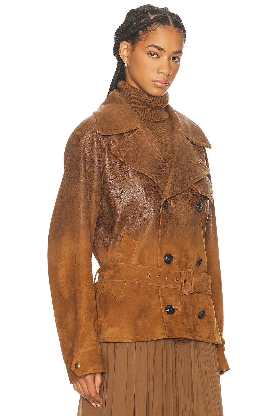 Eldrigde Moto Jacket Distressed Brown