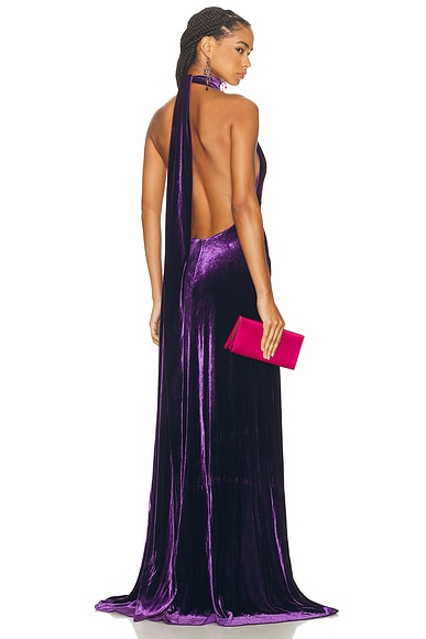 Tatum Gown Aubergine