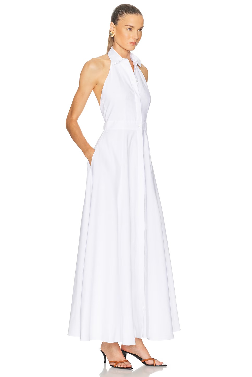 Eldred Cotton Piqu Day Dress White