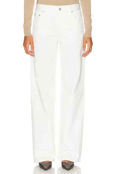 Mercer Relaxed Wide-Leg Jean Glacial White