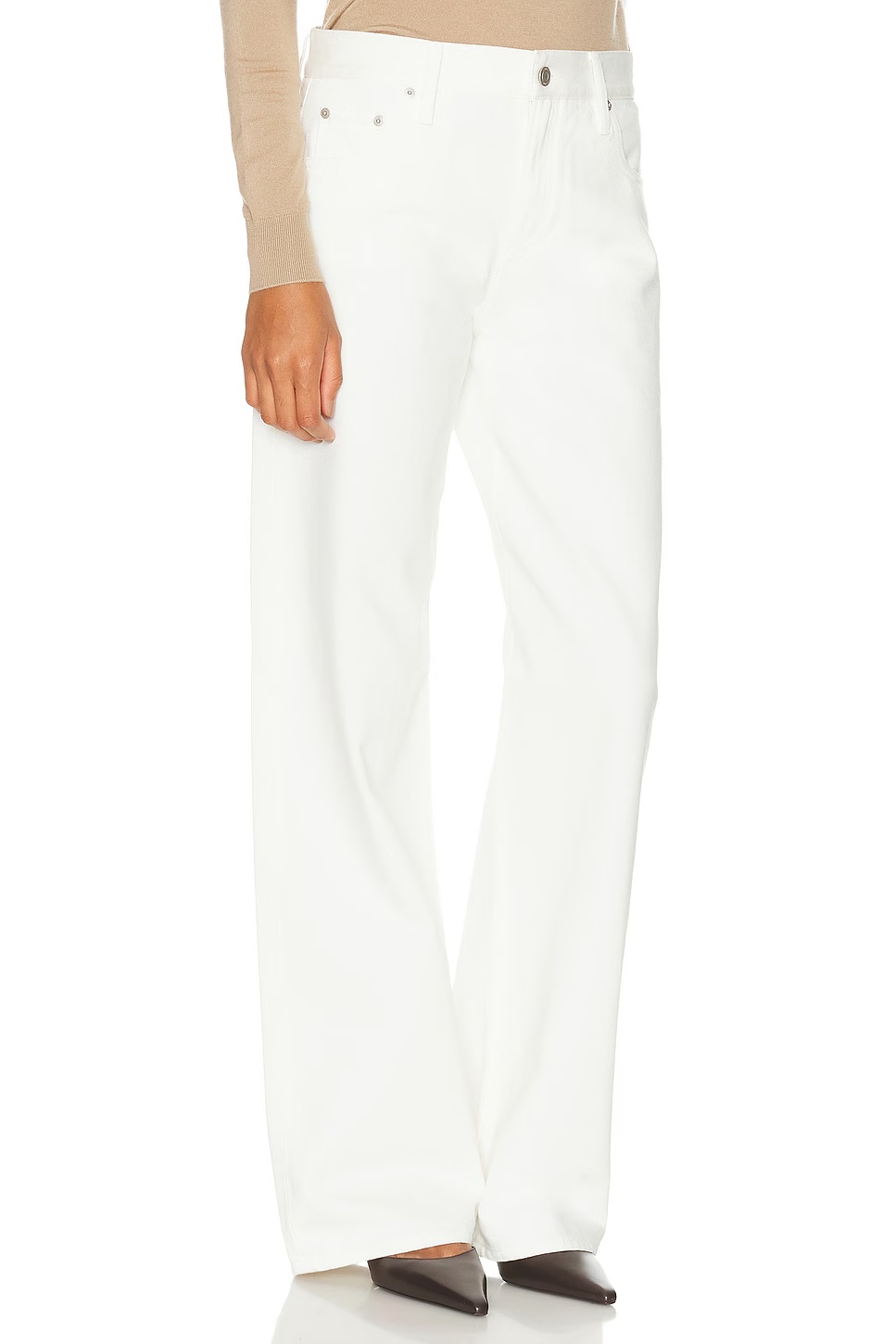Mercer Relaxed Wide-Leg Jean Glacial White