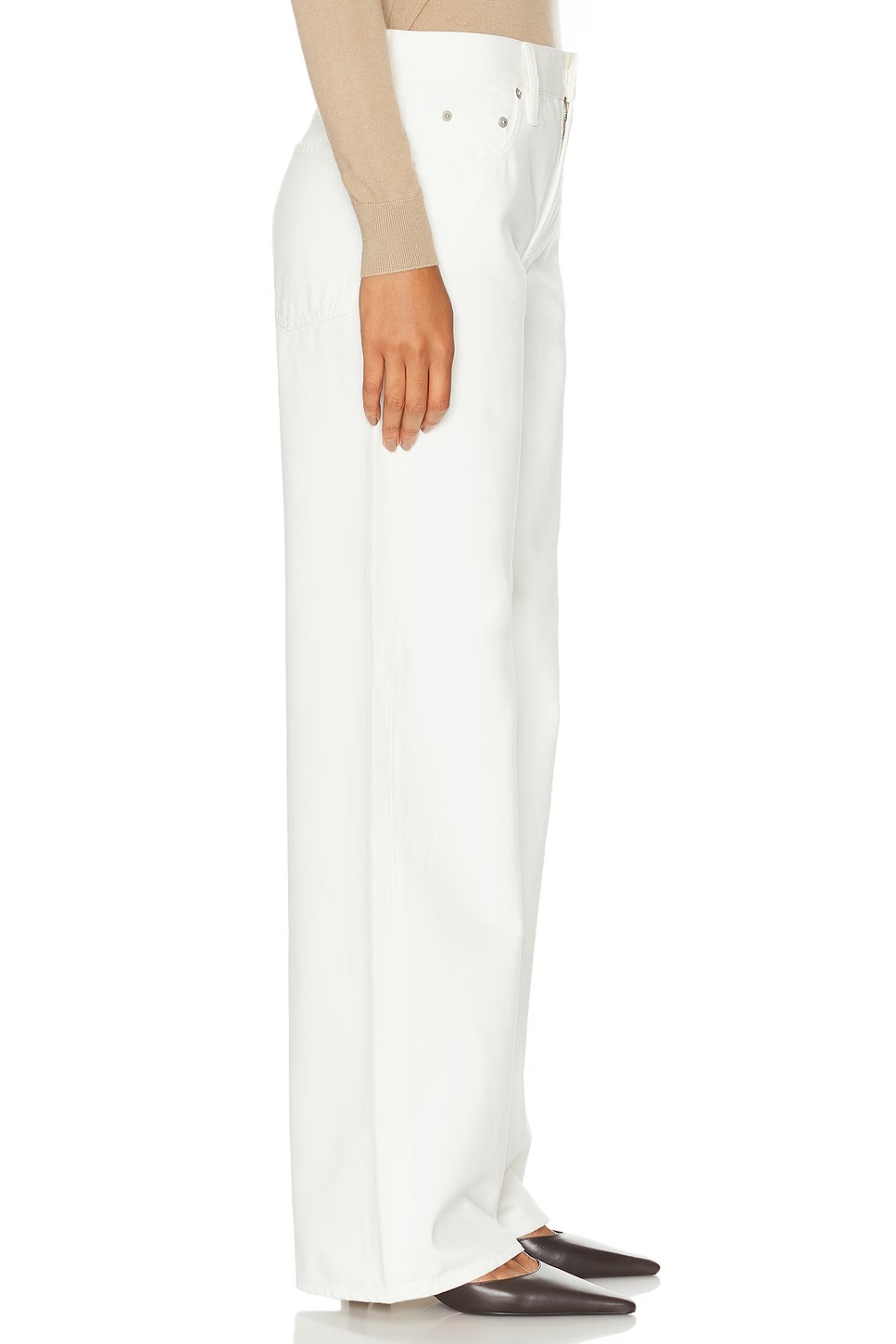 Mercer Relaxed Wide-Leg Jean Glacial White