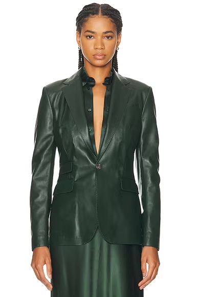 Parker Lambskin Jacket Dark Racing Green
