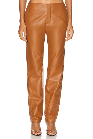 Benjamen Lambskin Pant Light Toffee