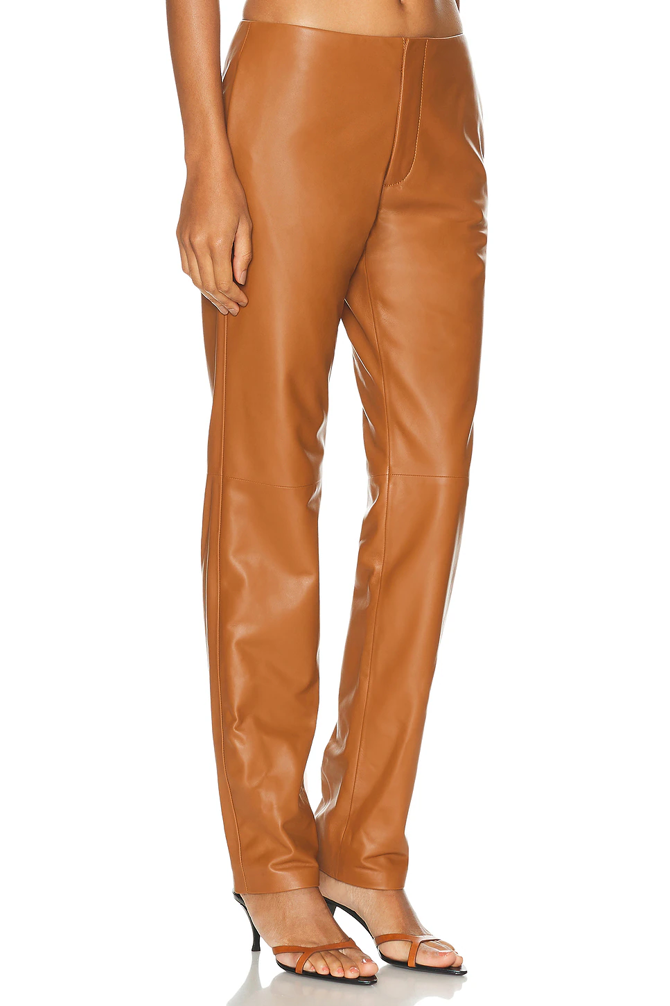 Benjamen Lambskin Pant Light Toffee