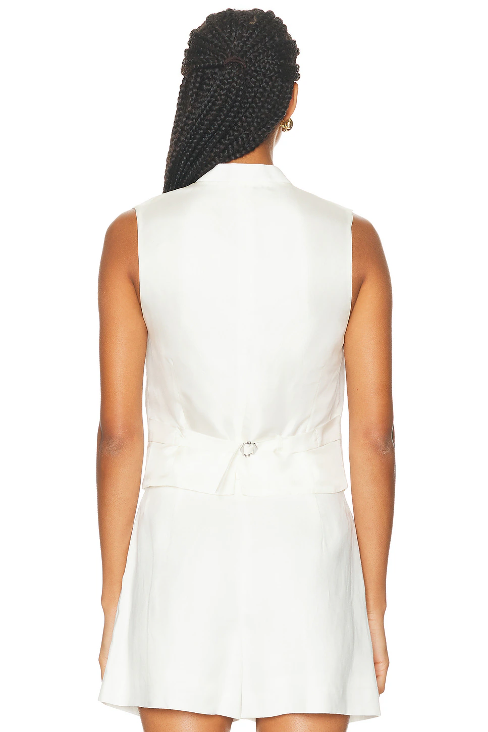 Jaiden Linen Vest Cream