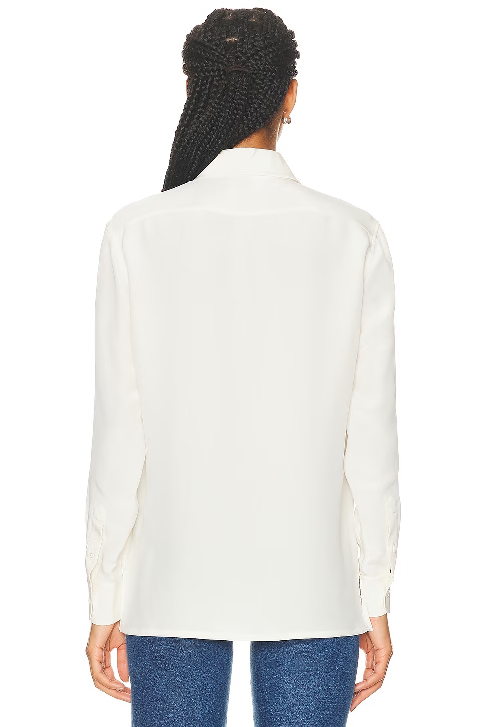 Capri Relaxed Fit Silk Marocaine Shirt Lux Cream