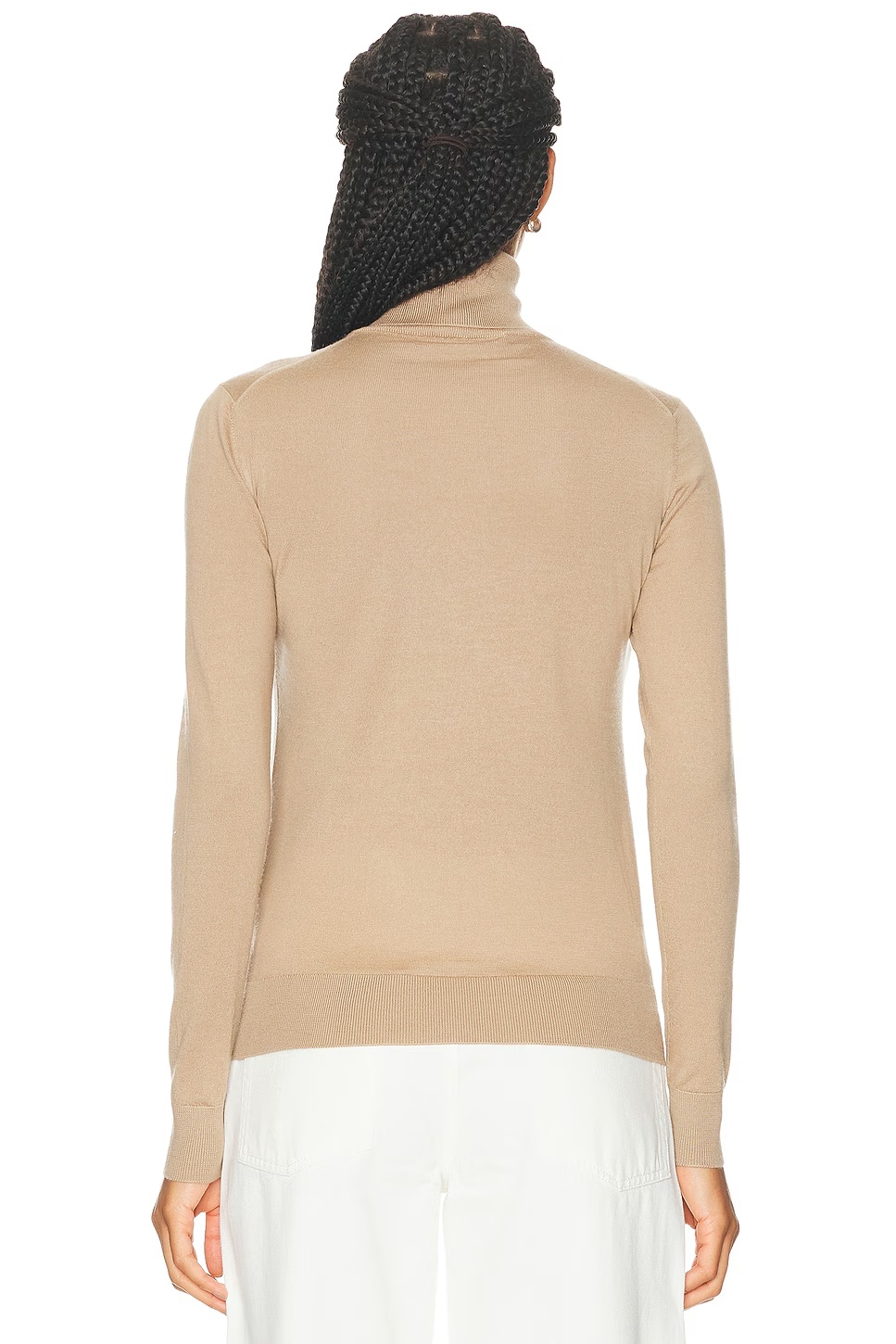 Cashmere Turtleneck Sweater Tan