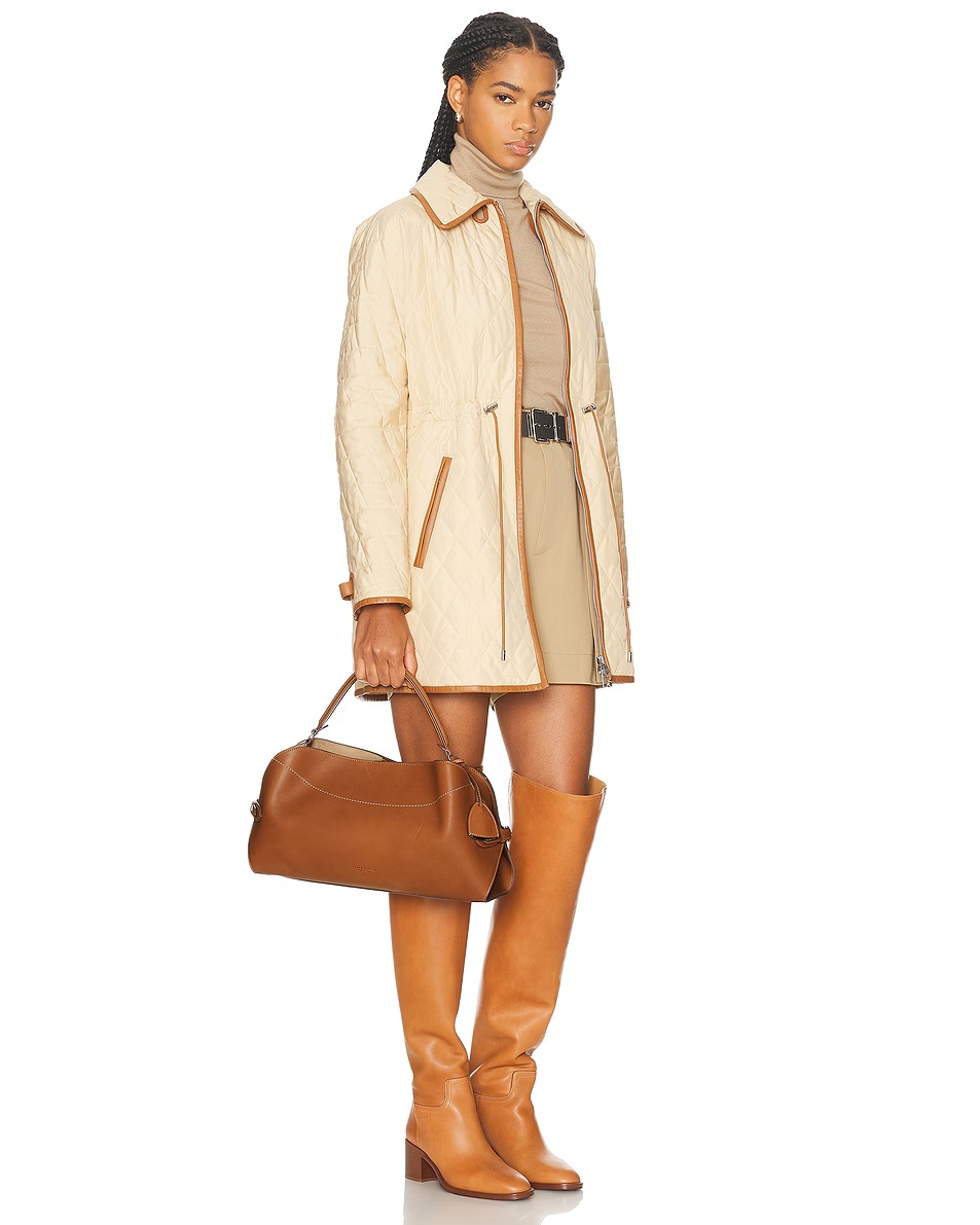 The Ralph Calfskin Shoulder Bag RL Gold