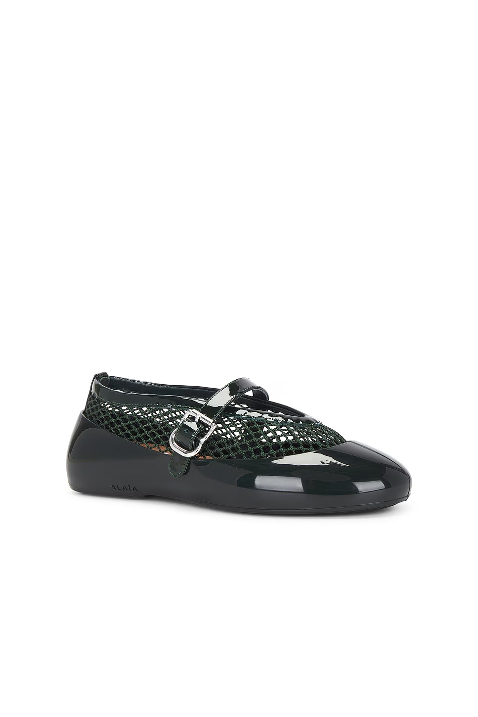ALAΪA Rubber Flat Vert Foret