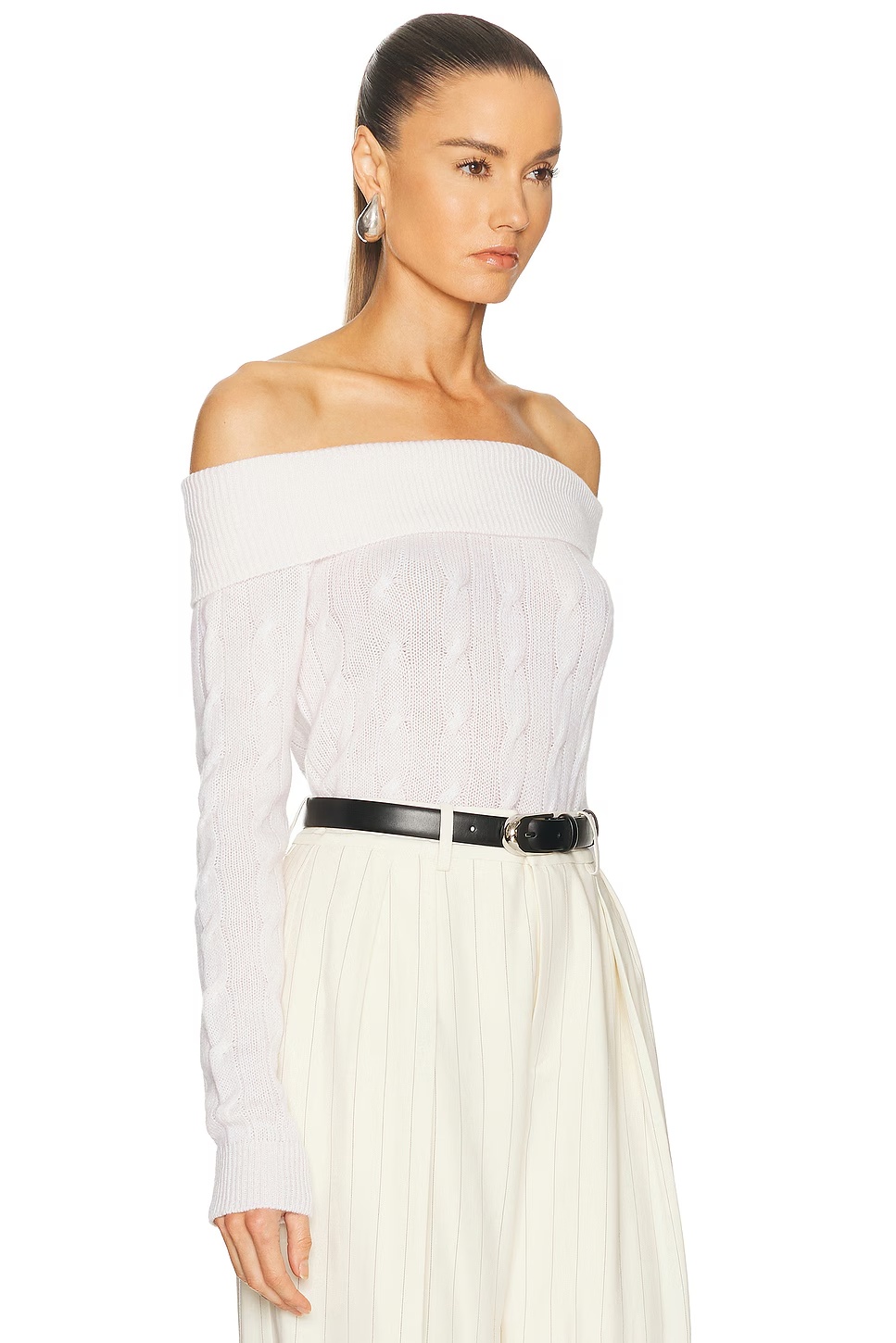 Off The Shoulder Sweater Lux Cream