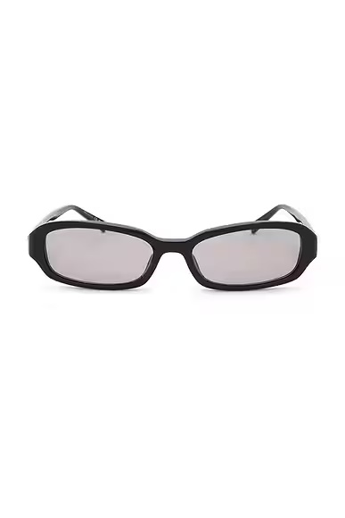 Bayonetta Rectangular Sunglasses Black & Brown