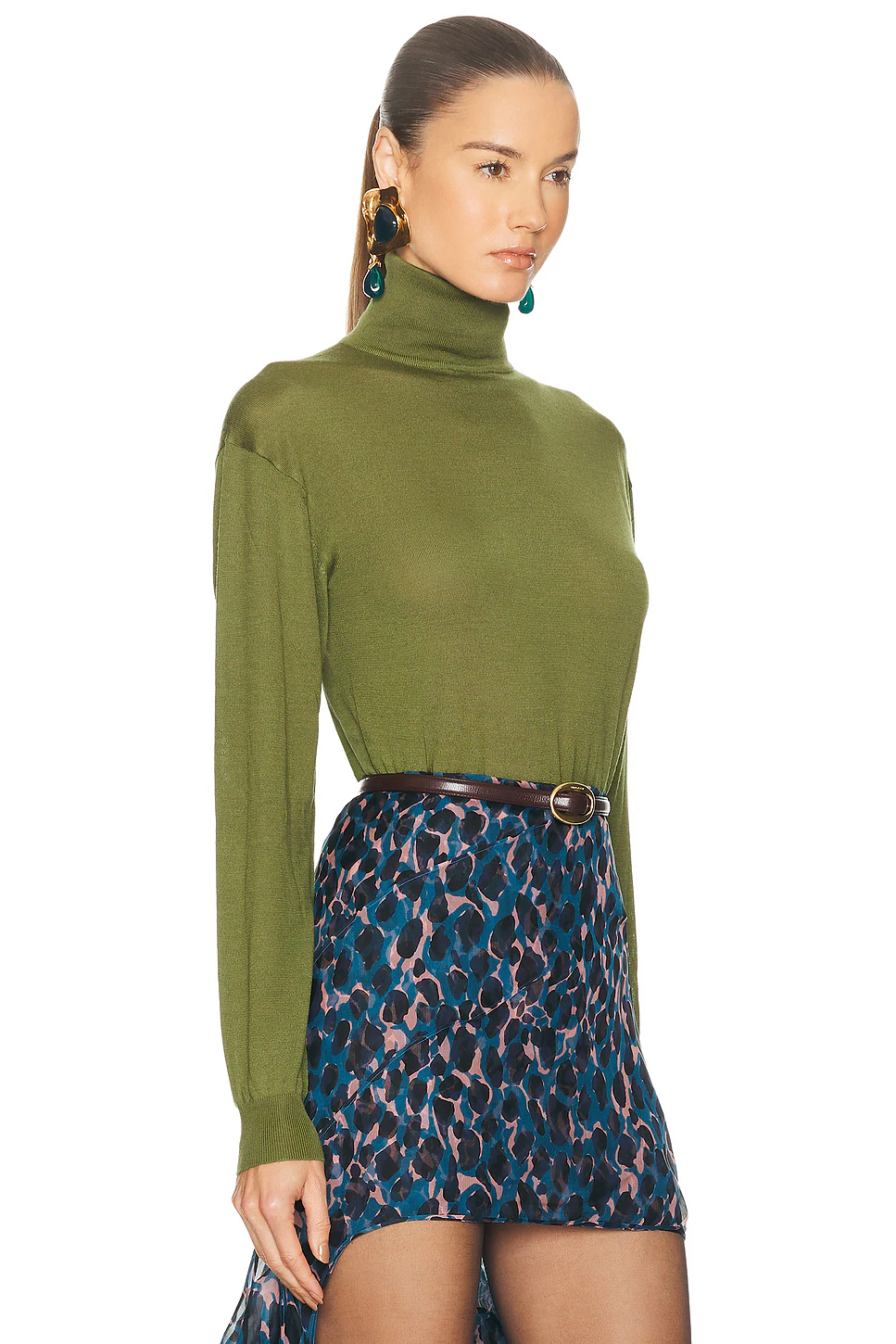 Turtleneck Sweater Vert Olive