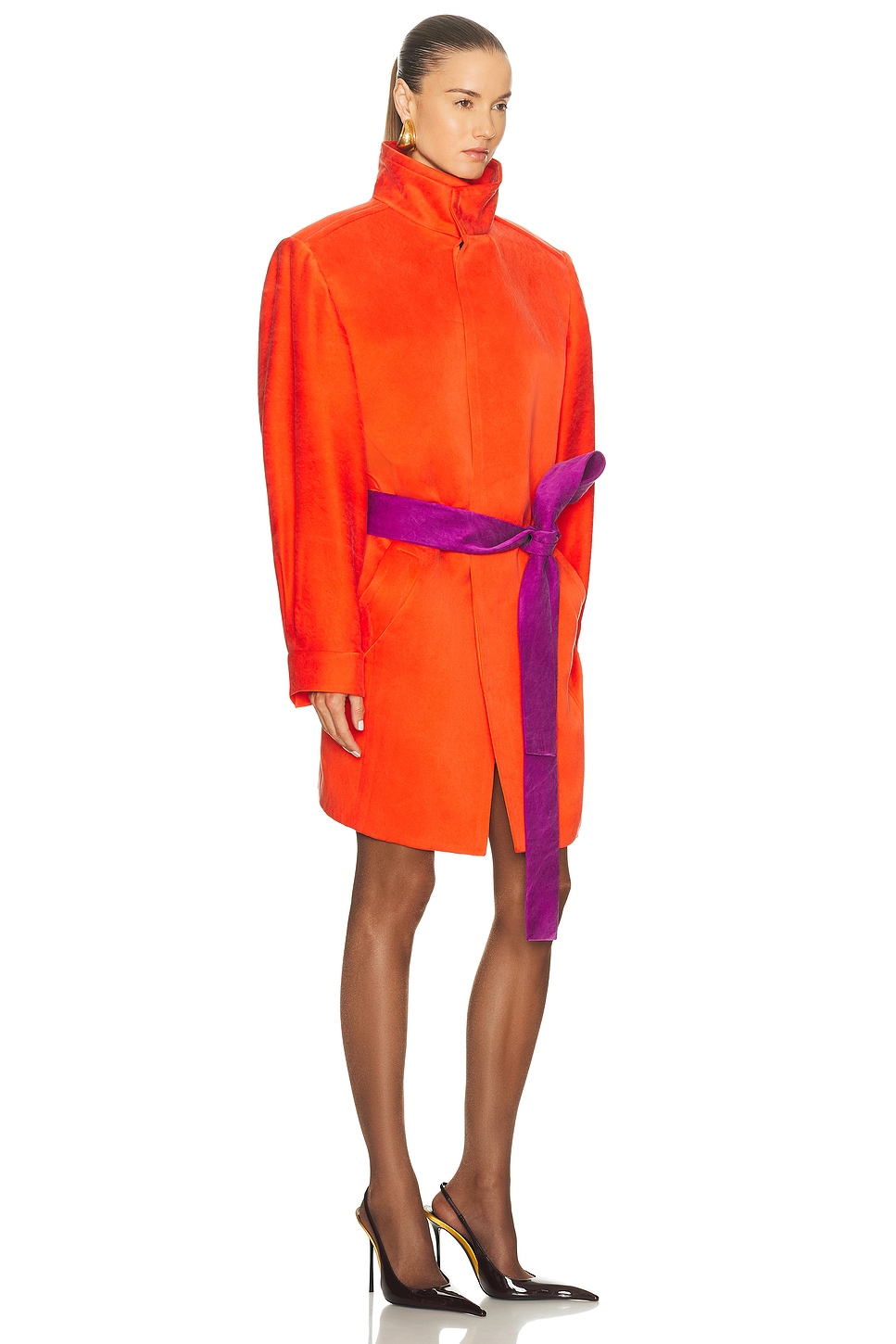 Belted Coat Corail