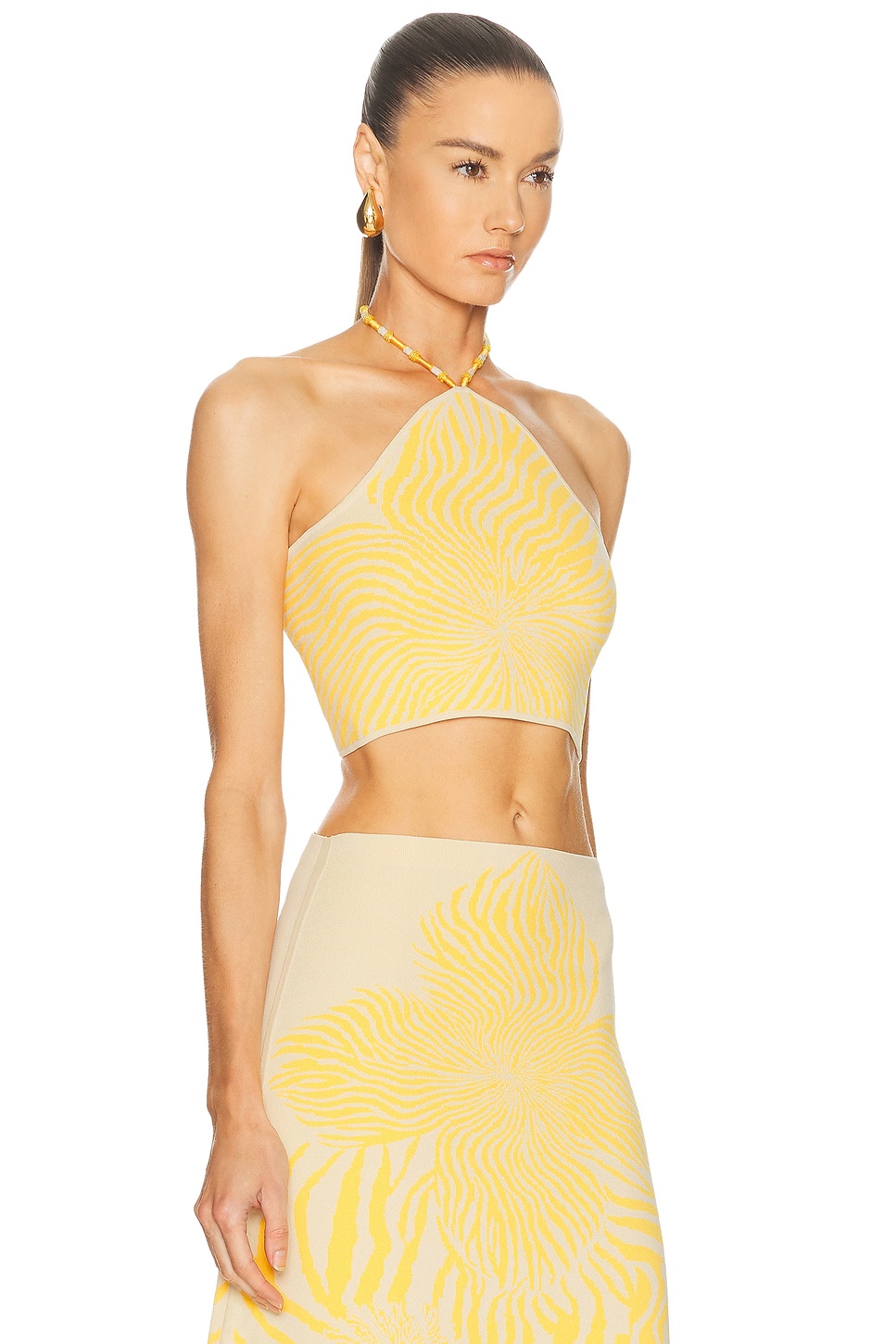 Gala Top Yellow Bloom