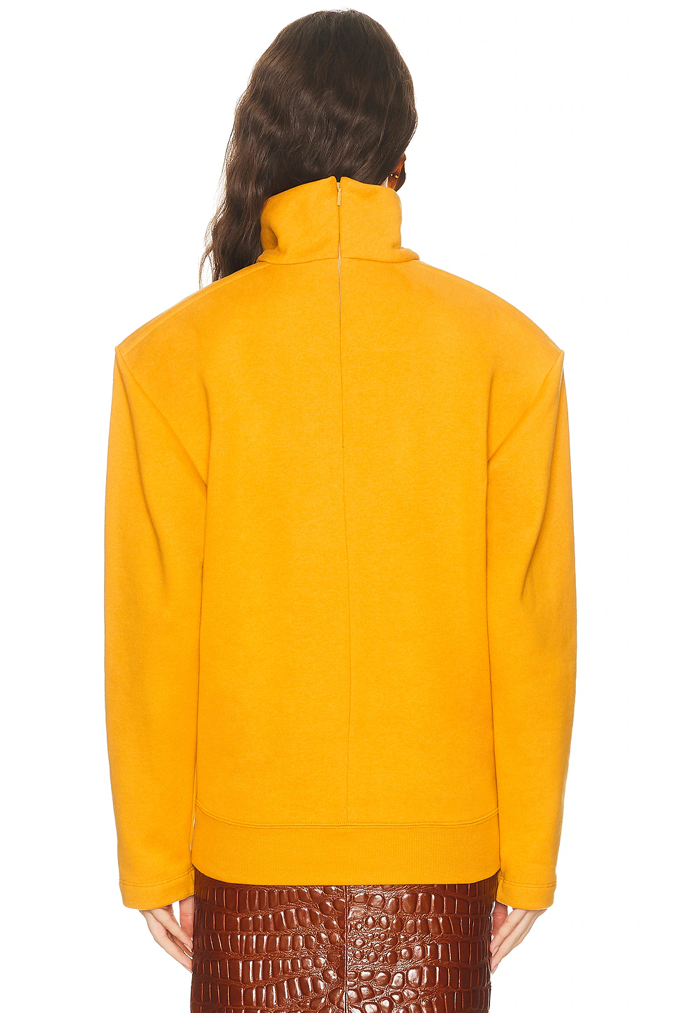 Turtleneck Sweatshirt Moutarde