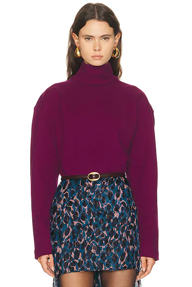Turtleneck Sweatshirt Violet