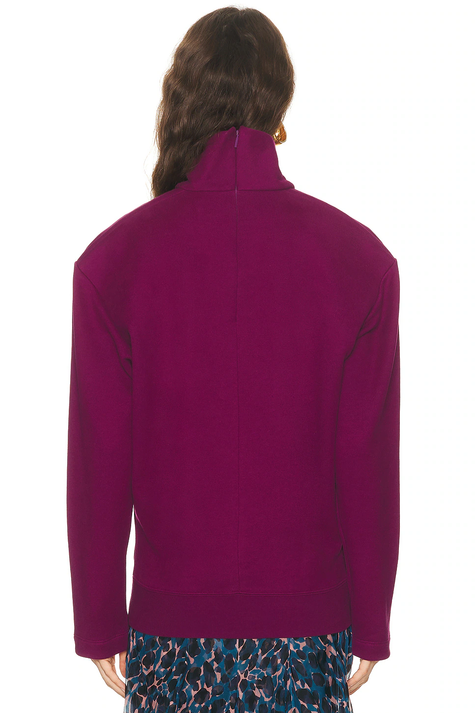 Turtleneck Sweatshirt Violet