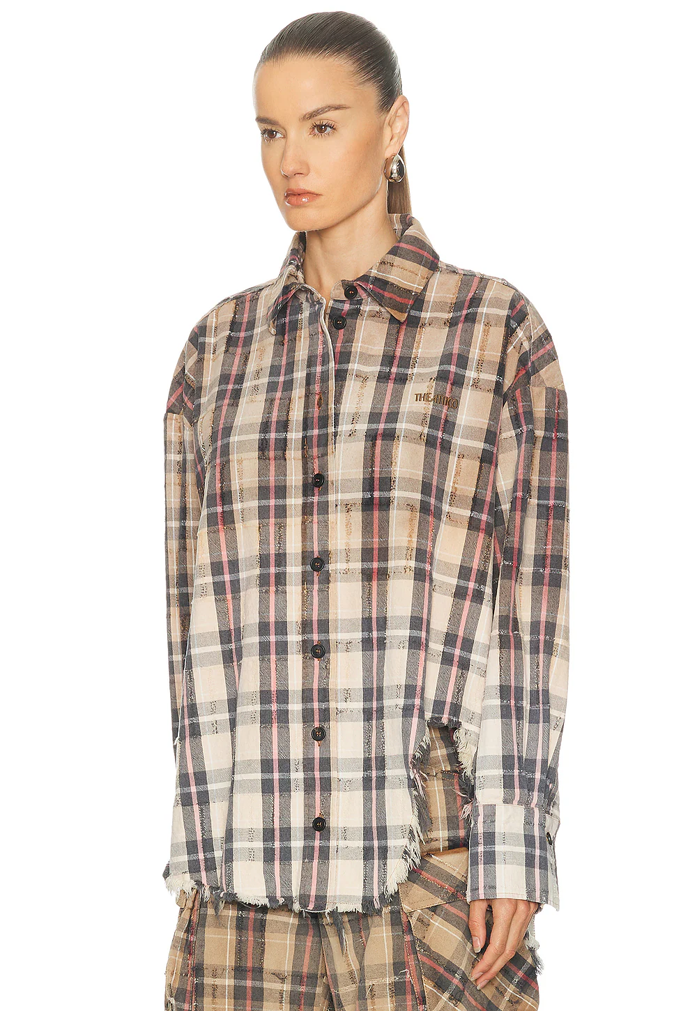 Flannel Shirt Beige & Black