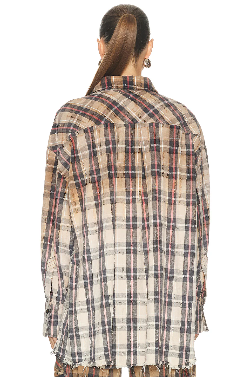 Flannel Shirt Beige & Black