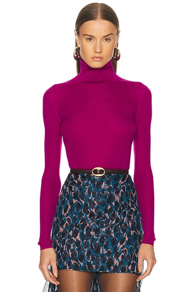Turtleneck Sweater Magenta
