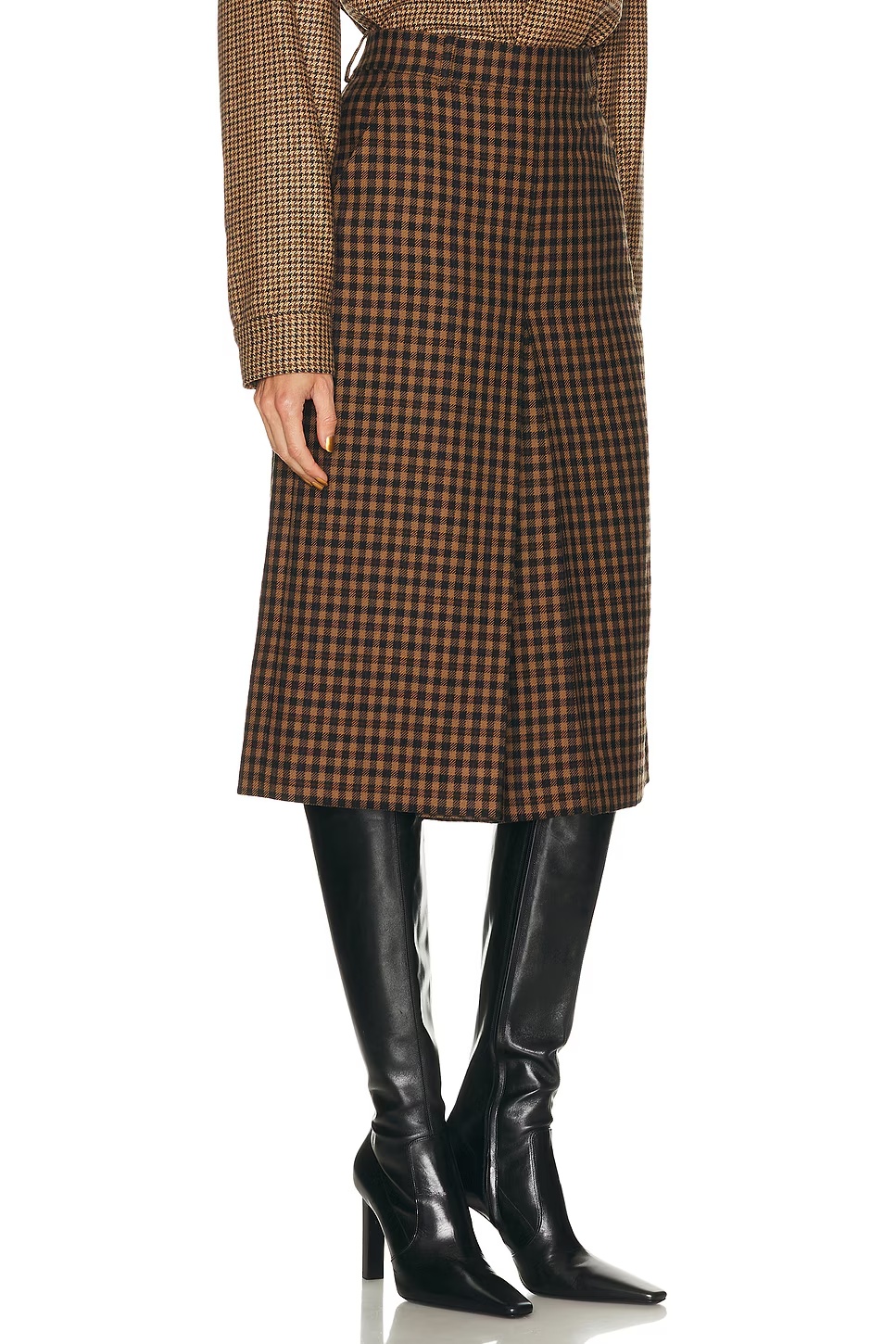 Pencil Skirt Craie Noir Multicolore
