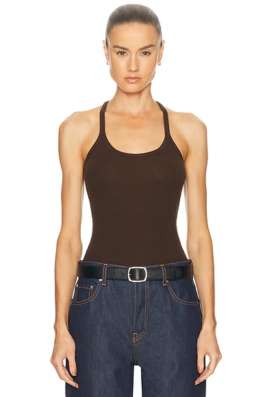 Slim Racer Tank Espresso