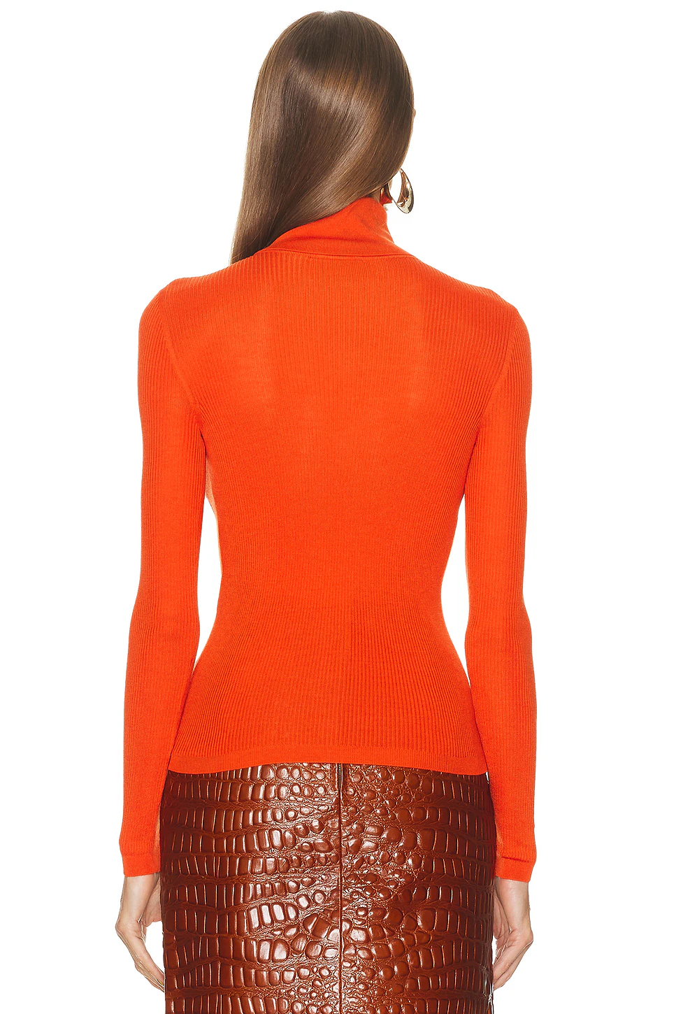 Turtleneck Sweater Orange
