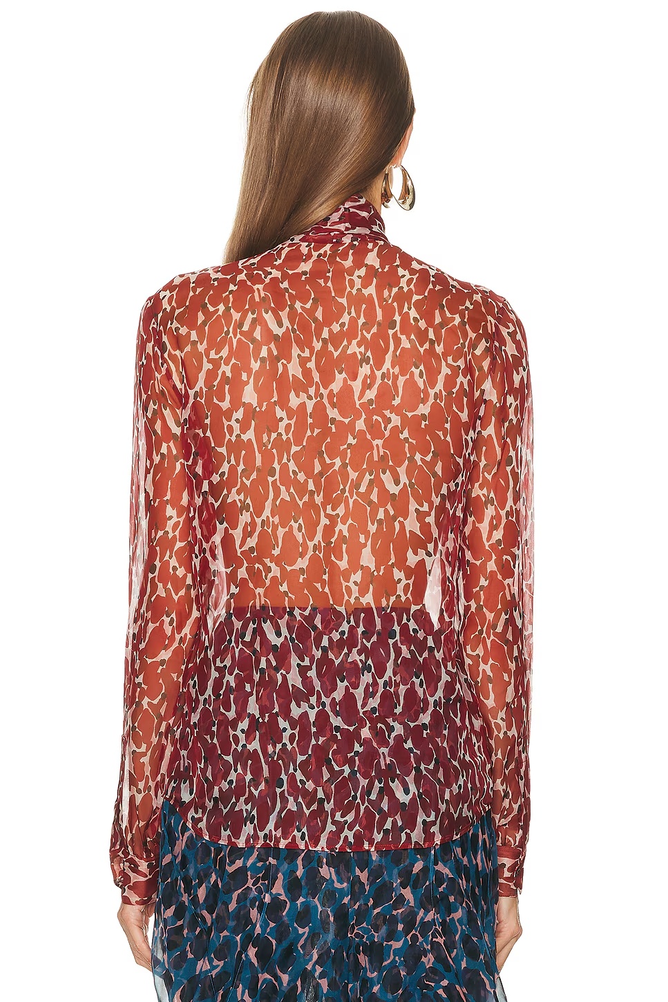 Long Sleeve Top Craie Rouge Noir