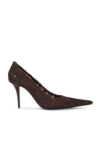 Thierry Pump Lace Brown & Deep Brown