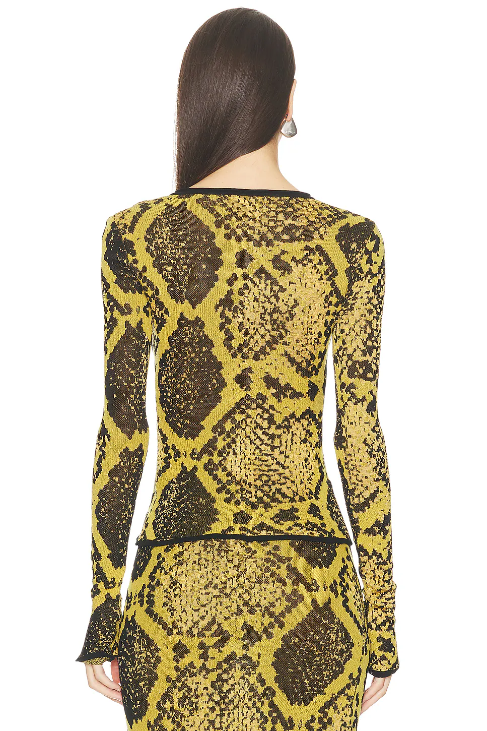 Python Cardigan Yellow & Black
