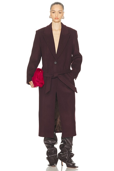 Long Coat Burgundy