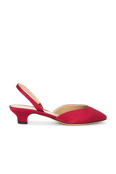 Erica Slingback Kitten Heel Tomato