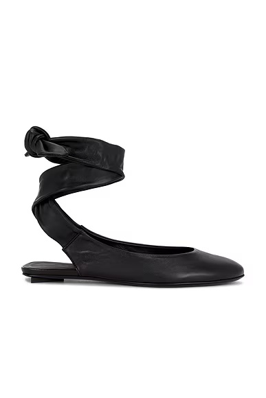 Cloe Ballerina Flat Black
