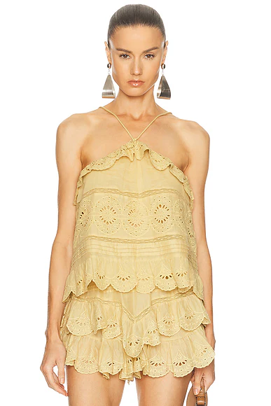 Prisha Top Light Ochre
