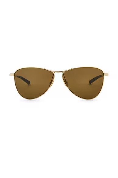 Cat Eye Sunglasses Gold & Brown