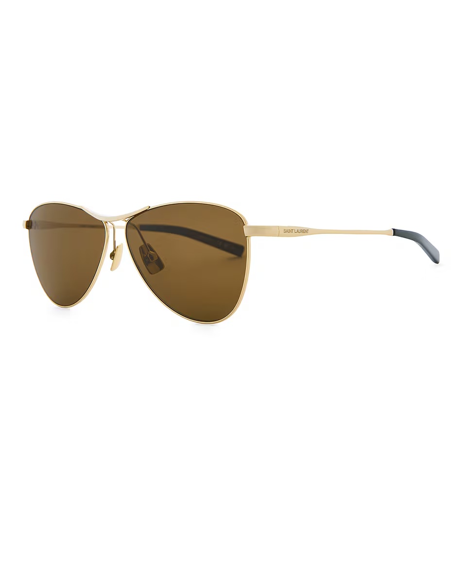 Cat Eye Sunglasses Gold & Brown