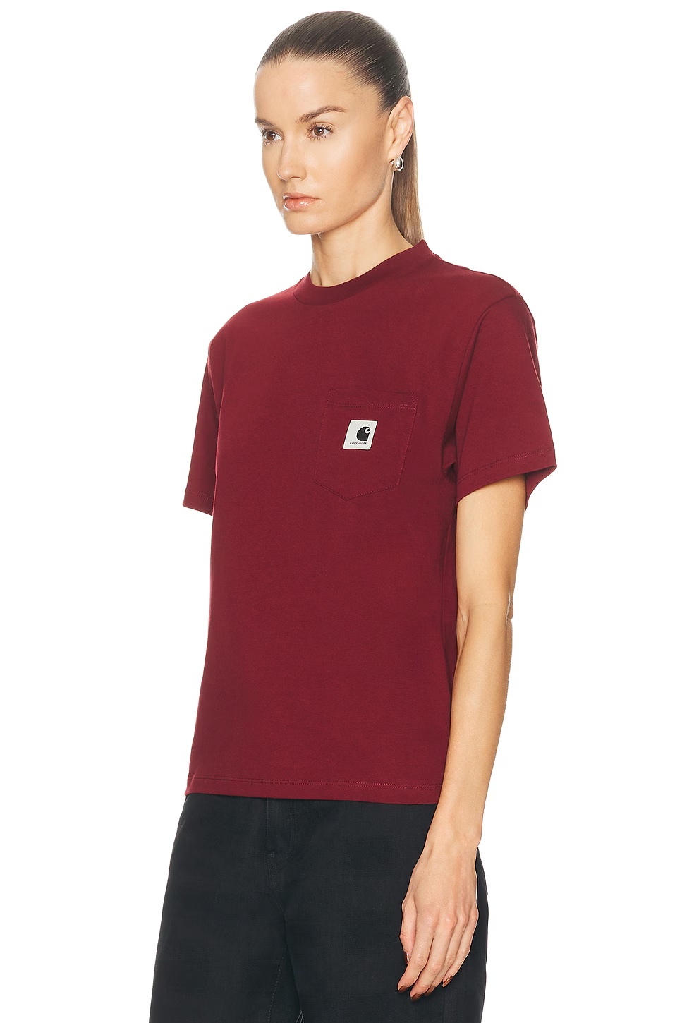Short Sleeve Pocket T-Shirt Marsala
