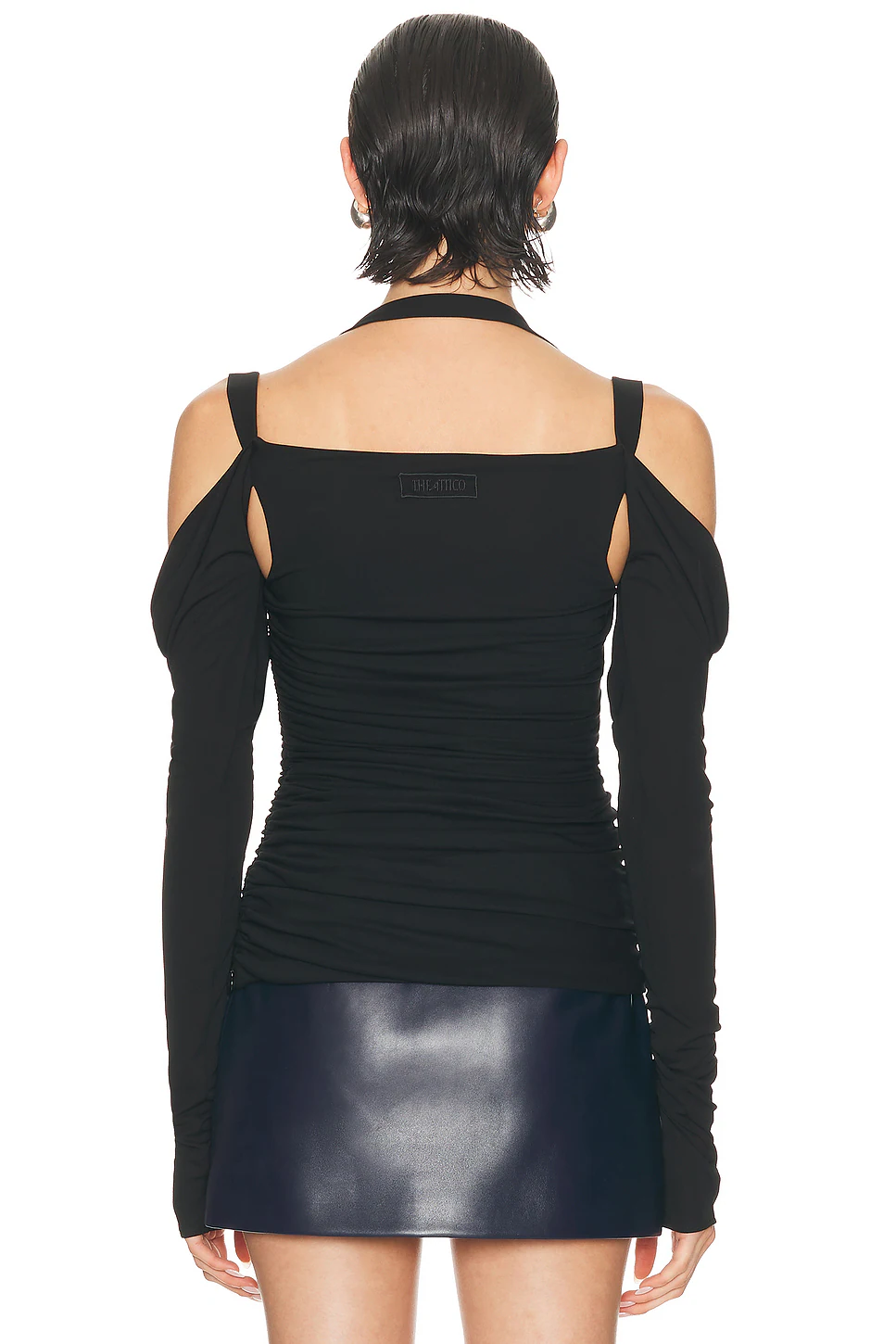 Cold Shoulder Top Black