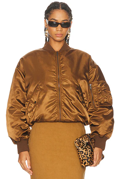 Bomber Jacket Brun Clair