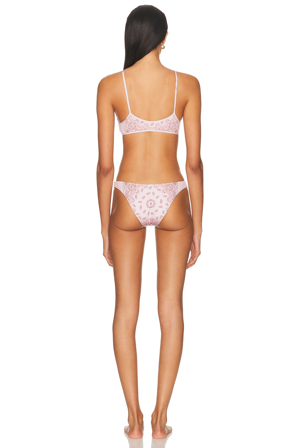 Bandana Printed Bikini Set Beige, Pale Pink, & Light Coral