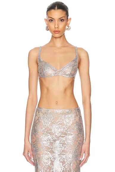 Bra Top Silver